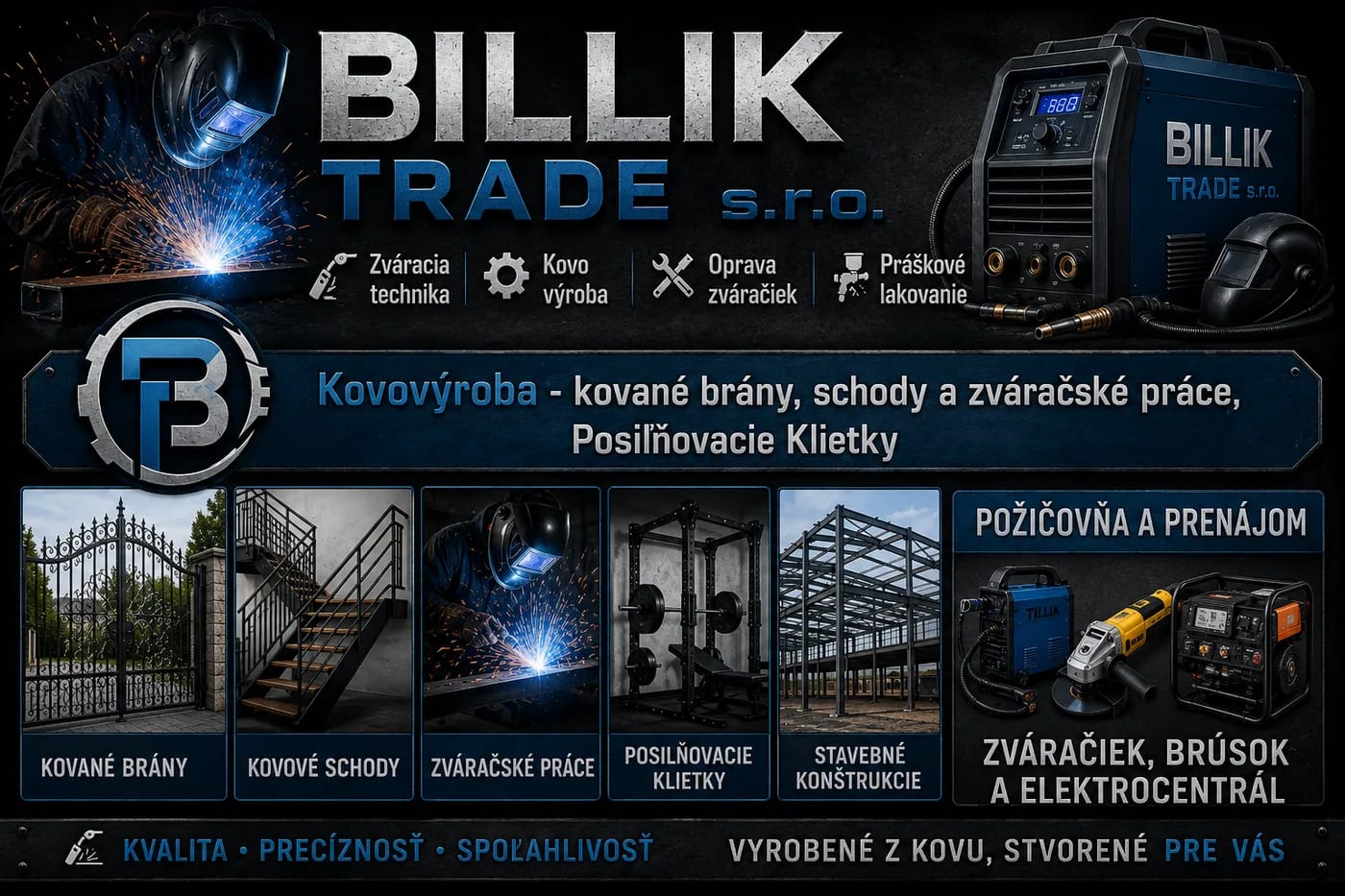 Revolučné práškové lakovanie — aplikácia prášku na kovové diely, Billik Trade Nitra